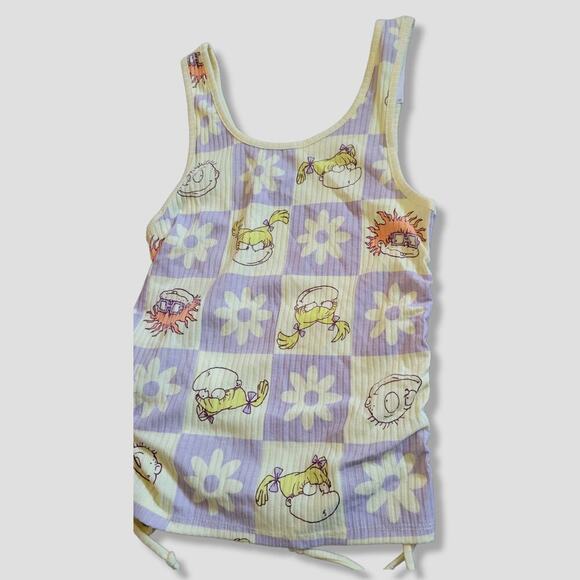 Nickelodeon women's yellow Rugrats ruched tank top - Picture 2 of 5